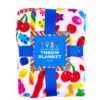 Fuzzy Candy Spill Throw Blanket