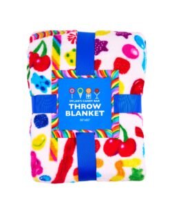 Fuzzy Candy Spill Throw Blanket